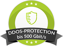 Unser Webhosting sind mit einer DDoS-Protection von Voxility mit 500 Gbit/s Schutzbandbreite ausgestattet